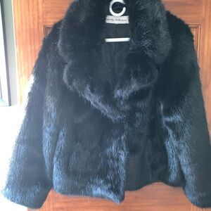 Selby Collection Black Faux Fur Coat